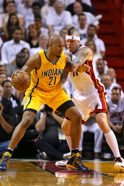 Pacers #21 david west at match